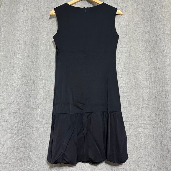 Piazza Sempione Dress Women 4 /6* Black Lined Bubble Hem *See measurements - Picture 2 of 7